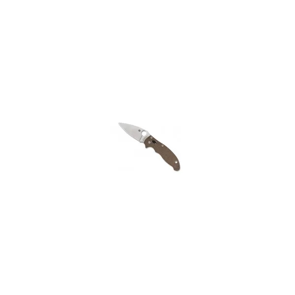 COUTEAU SPYDERCO MANIX 2 MICARTA BRUN CRU-WEAR