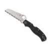 COUTEAU SPYDERCO RESCUE 3 THIN BLUE LINE NOIR A DENTS