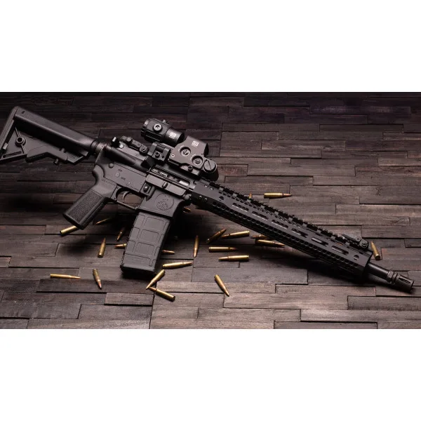 Carabine Watchtower 15M AR15 5.56 16" Noir | Deville Armory