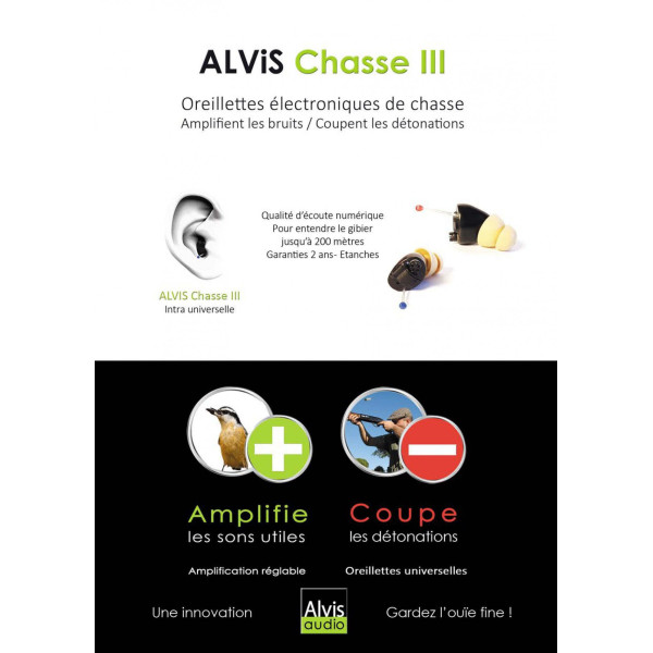 Oreillettes Alvis Chasse III