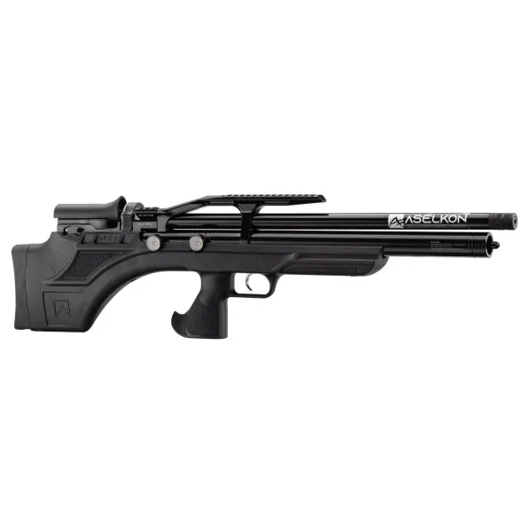 Carabine Aselkon MX7 PCP Régulateur 5.5mm 20J Jet Black | Deville Armory