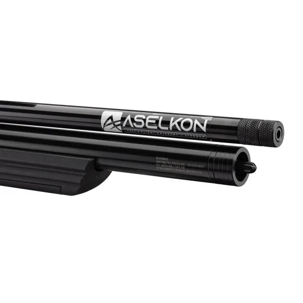 Carabine Aselkon MX7 PCP Régulateur 5.5mm 20J Jet Black | Deville Armory