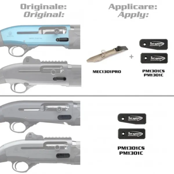 TONI SYSTEM MEC1301PRO Drilled Carrier Latch for Toni System Buttons for Beretta