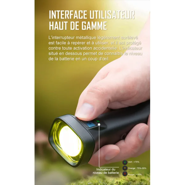 Olight Archer Noir - Lampe Torche LED de Projection 1000 Lumens