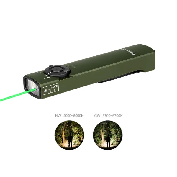 Olight Arkfeld - Lampe Torche EDC Avec Pointeur Laser Vert