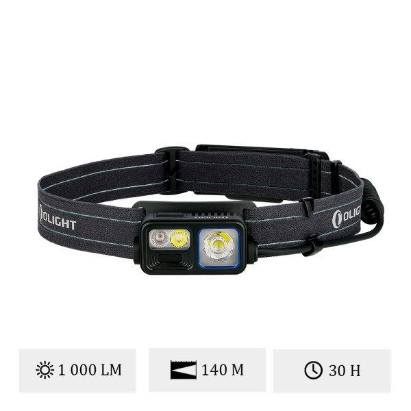 Olight Array 2S - Lampe Frontale LED Rechargeable 1000 Lumens