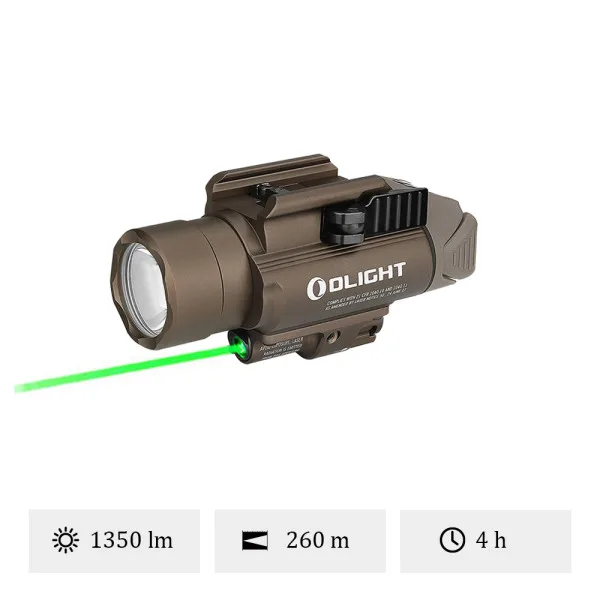 Olight Baldr Pro | Lampe Tactique Ultra Puissante Avec Laser Vert