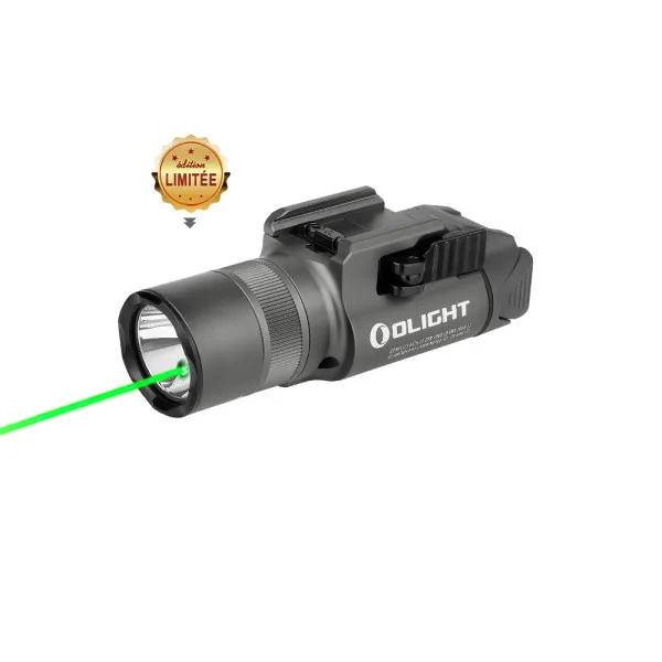 Olight Baldr Pro R | Lampe tactique avec laser vert & 1350 lumens LED