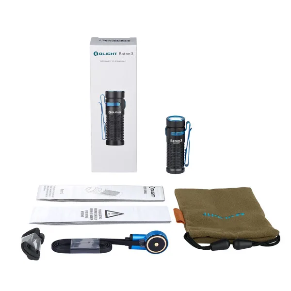 Olight Baton 3 Édition Standard - Lampe De Poche EDC Rechargeable