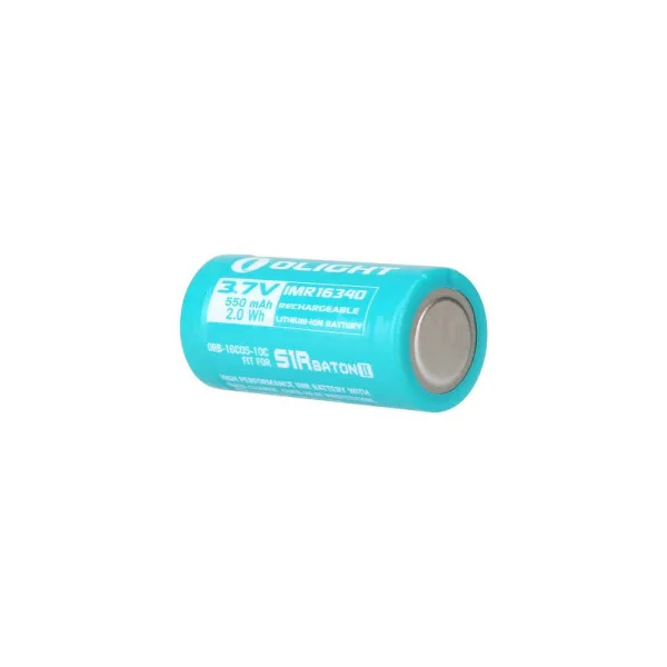 Olight Batterie IMR16340 rechargeable 550mAh pour S1R II Perun Mini Baton 3