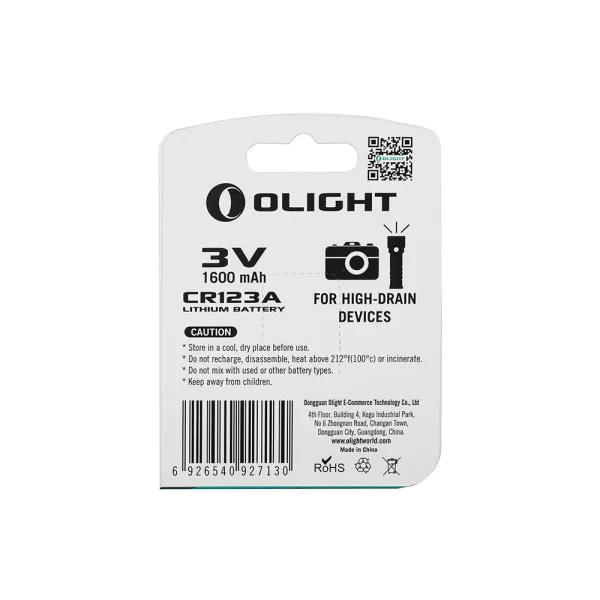 Olight Batterie CR123A Non-rechargeable