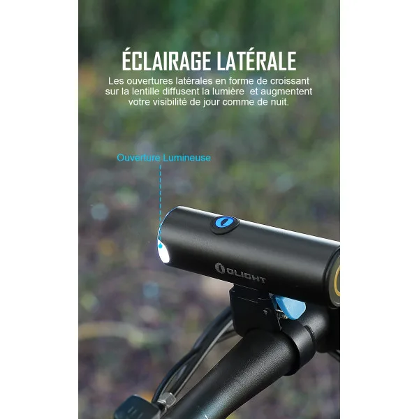 Olight BFL 1800 - Éclairage Avant Vélo Puissant 1800 Lumens