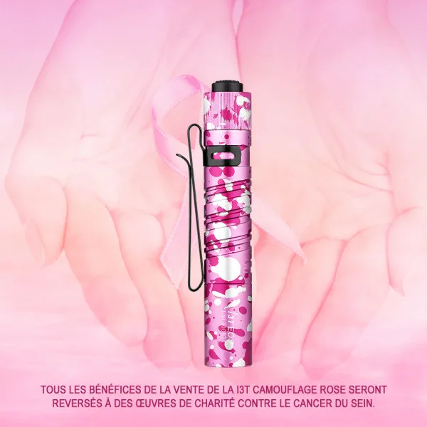 ?Vente de Charité?Olight i3T EOS Camouflage Rose - Lampe De Poche 180 Lumens