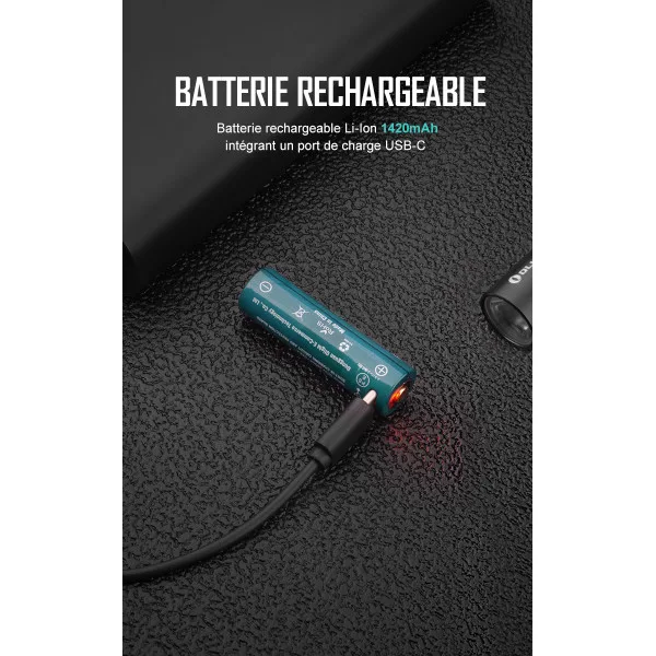 Olight i5R EOS HCRI Bleu - Lampe de Poche EDC IRC Élevé