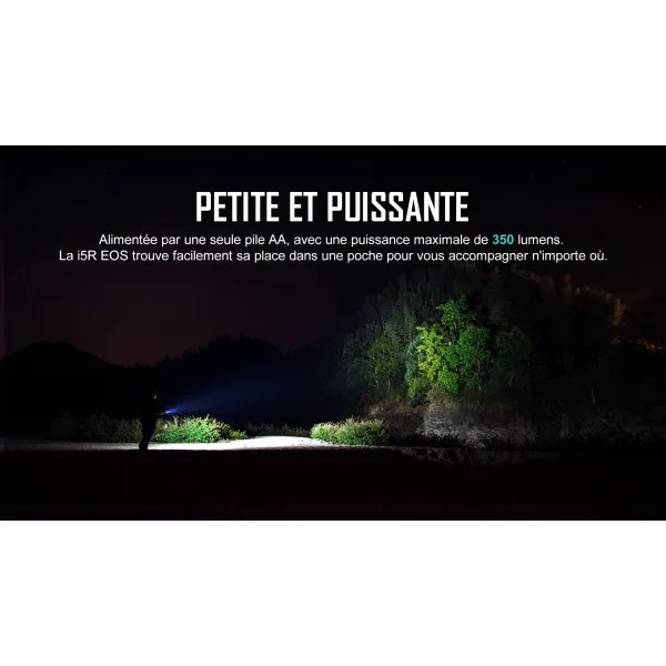 Olight i5R EOS Titane - Petite Lampe Torche LED 350 Lumens