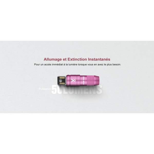 ?Vente de Charité?Olight iMini 2 Rose - Mini Lampe LED