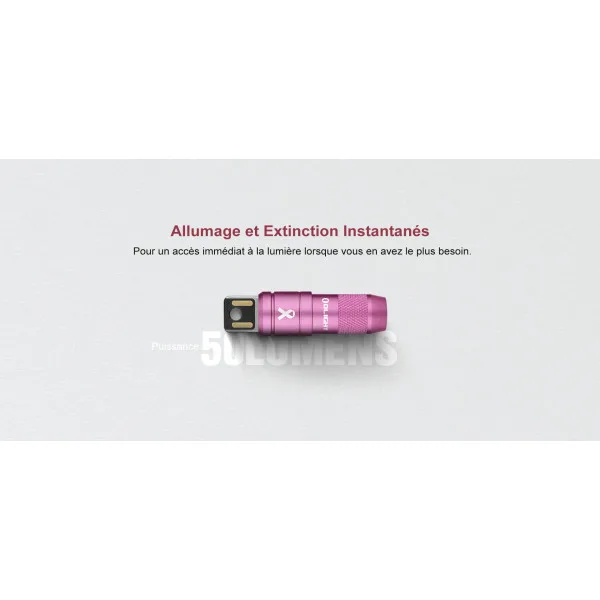 ?Vente de Charité?Olight iMini 2 Rose - Mini Lampe LED