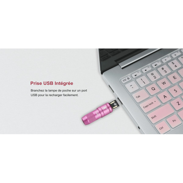 ?Vente de Charité?Olight iMini 2 Rose - Mini Lampe LED