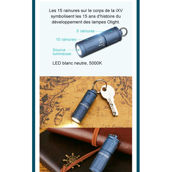 Olight iXV Rose - Lampe Porte-Clés