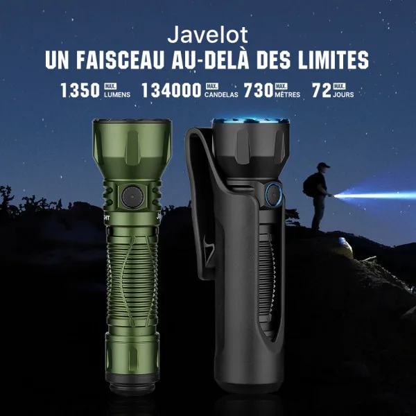 Olight Javelot | Lampe torche puissante militaire 1350 Lumens