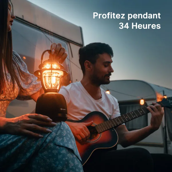 Olantern Music | Lampe camping avec chaîne Hi-Fi 2-en-1