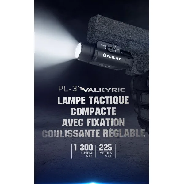 Olight PL-3 Valkyrie | Lampe tactique militaire professionnelle