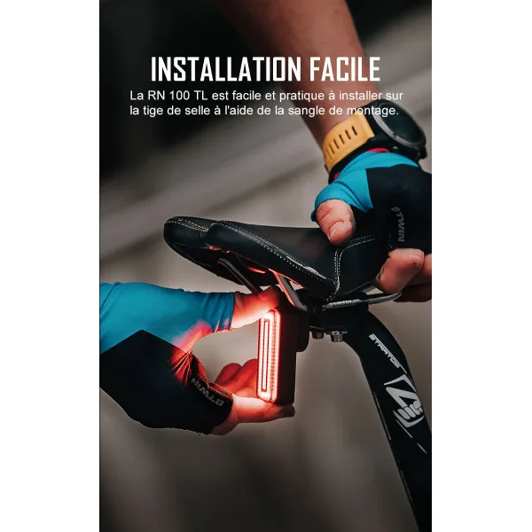 Olight RN 100 TL - Feu Arrière Vélo Intelligent 100 Lumens