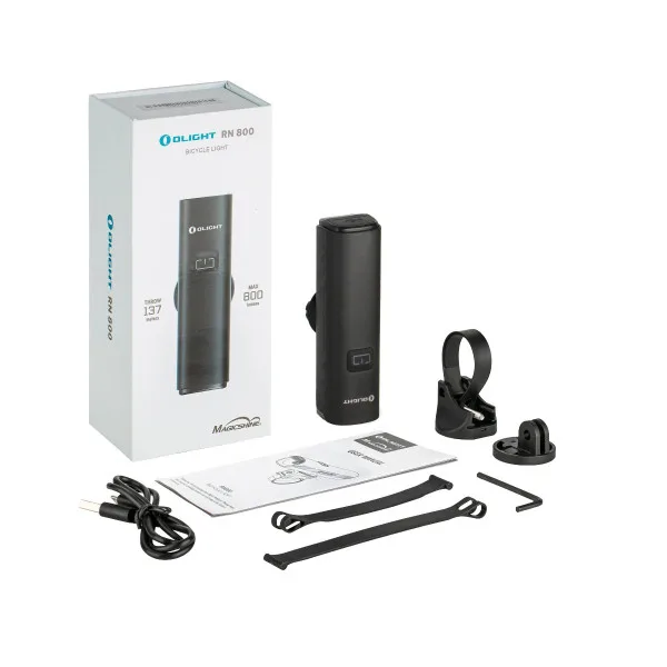 Olight RN 800 | Éclairage avant vélo puissant 800 lumens