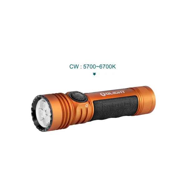Olight Seeker 4 Pro | Lampe Torche LED Ultra Puissante 4600 Lumens