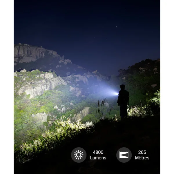 Olight Seeker Ultra | Lampe Torche Rechargeable Ultra Puissante 4800 Lumens