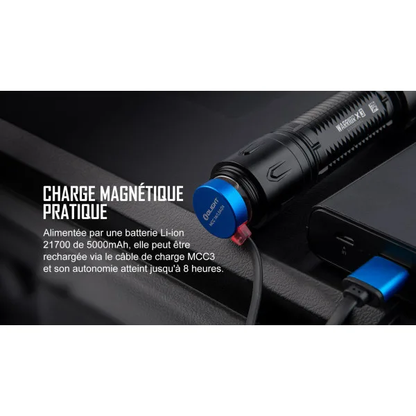 Warrior X 3 kit | lampe tactique rechargeable 2500 lumens