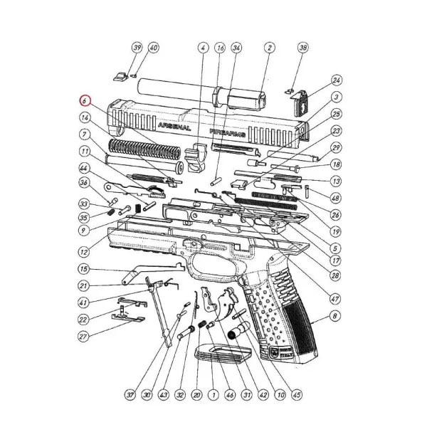 Ressort récupérateur 10 lbs Arsenal Firearms