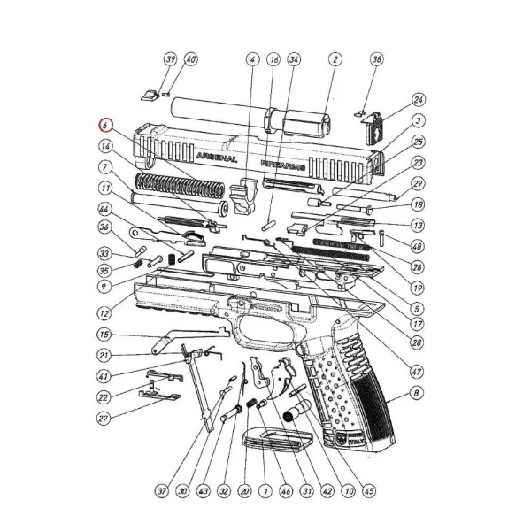 Ressort récupérateur 10 lbs Arsenal Firearms