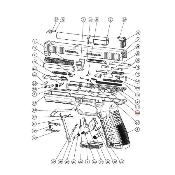 ARSENAL Firearms Firing Pin Spring Safety