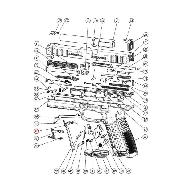 ARSENAL Firearms Magazine Catch Lock