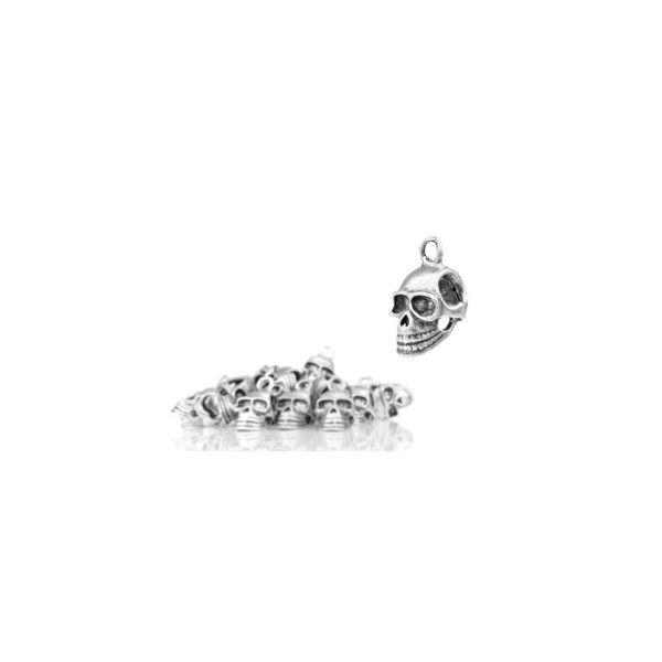 MAXKNIVES - MKSKULL2 - (Sachet de 20) - Tête de mort en métal pour paracorde