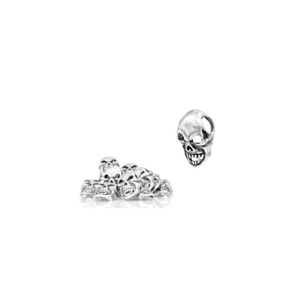 MAXKNIVES - MKSKULL1 - (Sachet de 20) - Tête de mort en métal pour paracorde