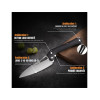 TACRAY KNIVES - TRFKK03N - Couteau de cuisine pliant lame VG10 manche G10 Noir - 8