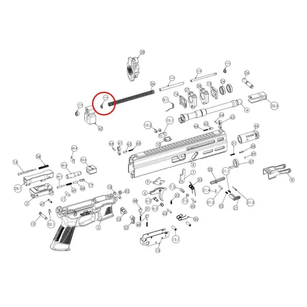 Arsenal Firearms Grand Power Stribog Recoil Spring Washer