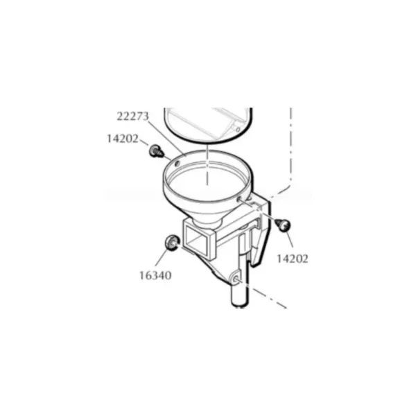 Dillon 22273 Powder Body W/Drop Tube pour RL1100