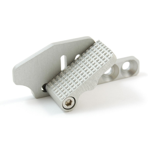 Repose-pouce réglable DAA – gris clair, 3 trous (C-More / Tanfoglio), tireur droitier