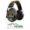 Casque anti-bruit électronique Sordin Supreme Pro-X – couleur Vert OD, serre-tête camouflage