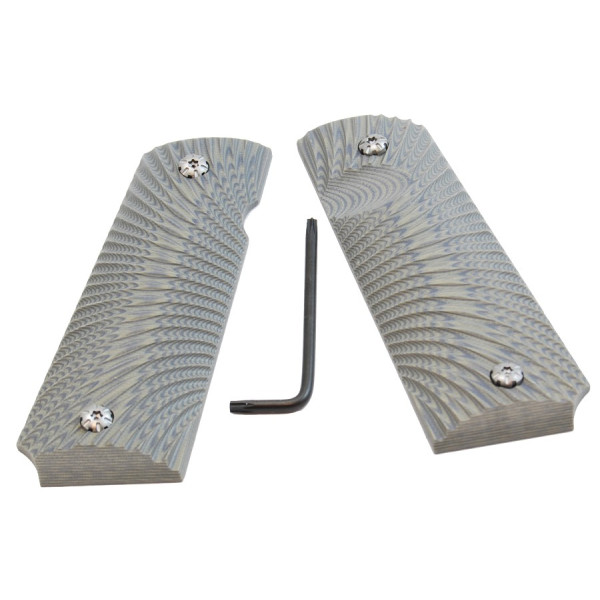 Plaquettes de crosse DAA 1911 en G10 – couleur Gris