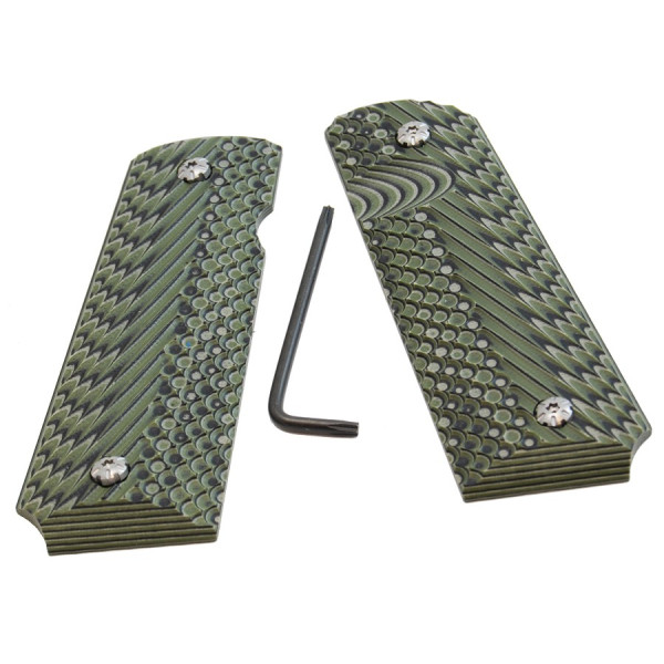 Plaquettes de crosse DAA 1911 en G10 – couleur Vert