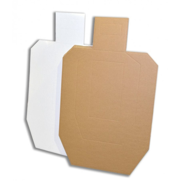Cibles carton USPSA/Metric dos blanc – à l'unité