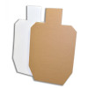 Cibles carton USPSA/Metric dos blanc – lot de 50