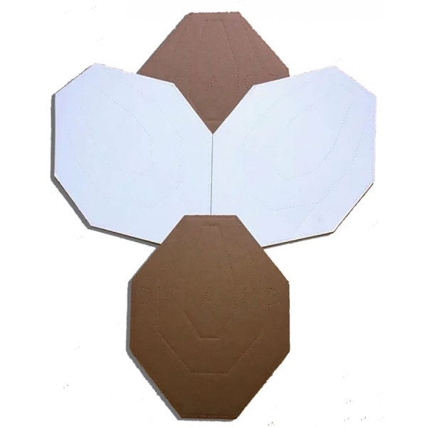 Cible IPSC Micro Classic 40 % – dos blanc