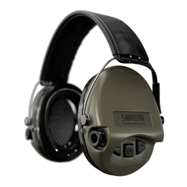 Casque anti-bruit électronique Sordin Supreme Pro avec coussinets gel – vert OD