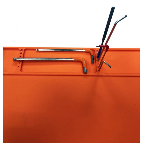 Tapis de travail en silicone DAA, orange