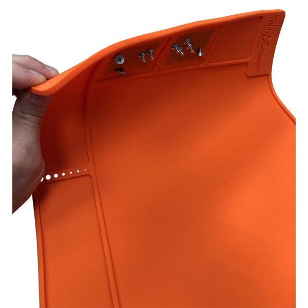 Tapis de travail en silicone DAA, orange